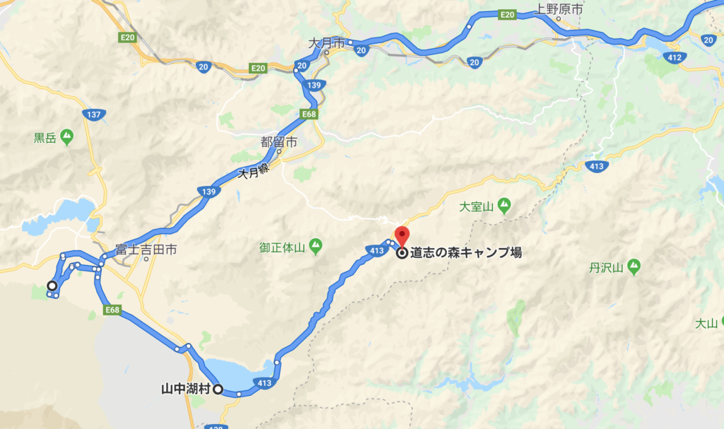 道志の森までの道のり