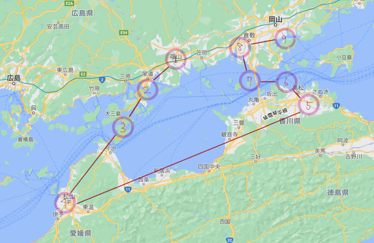 旅行経路